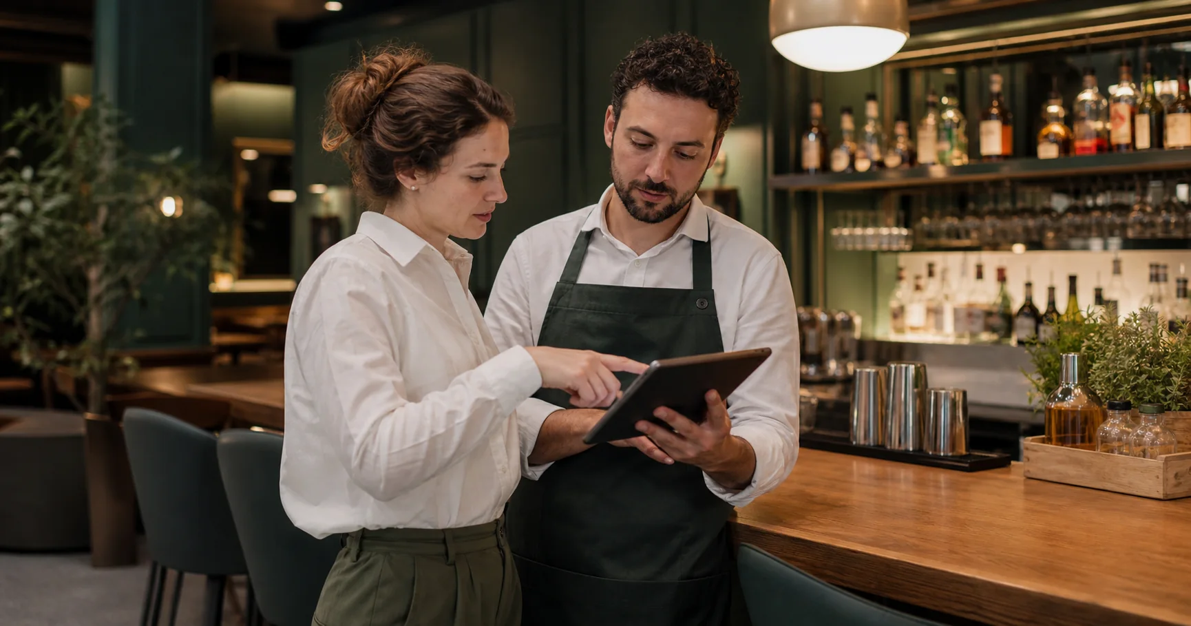 Neposredna podpora TableGoo v sodobnem baru