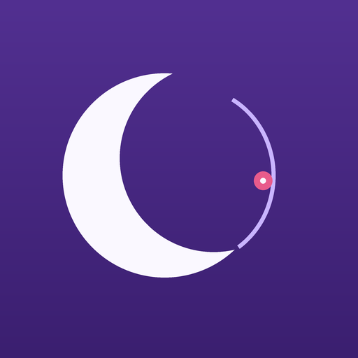 LunaCycle crescent moon app icon